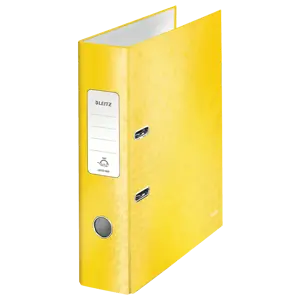 Pasta de a rquivo com mola de alavanca 180° em plástico laminado WOW