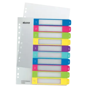 Celoplastové registre Leitz WOW popisovateľné na počítači A4 Maxi